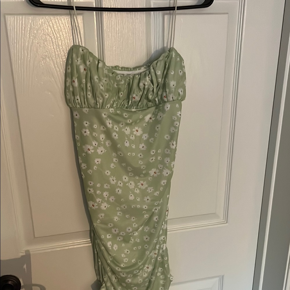 Green Floral Dress